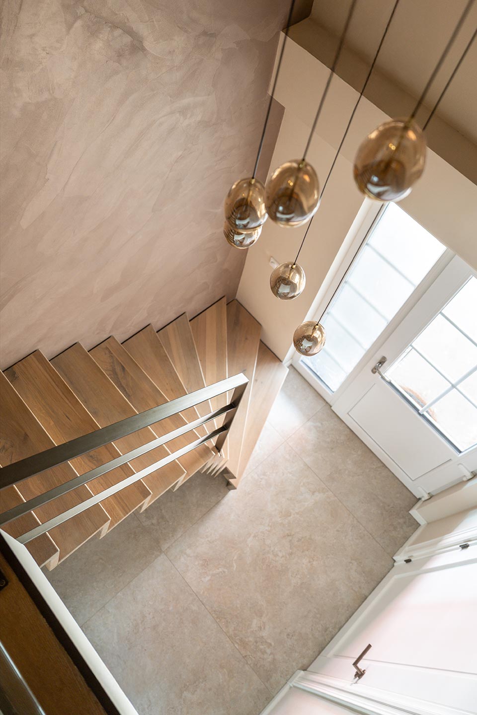 Houten middenboomtrap van Skarson Houten middenboomtrap van Skarson