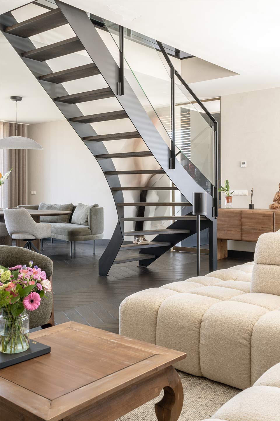 Stalen trap bij Skarson Stalen trap bij Skarson